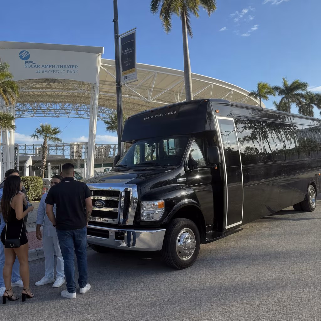 Rent a Bus to FPL Solar Amphitheater at Bayfront Park