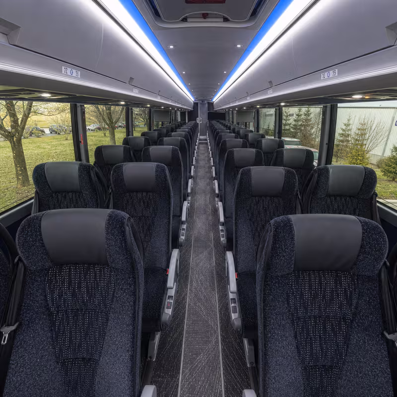 40-56 Passenger Charter Bus Interior