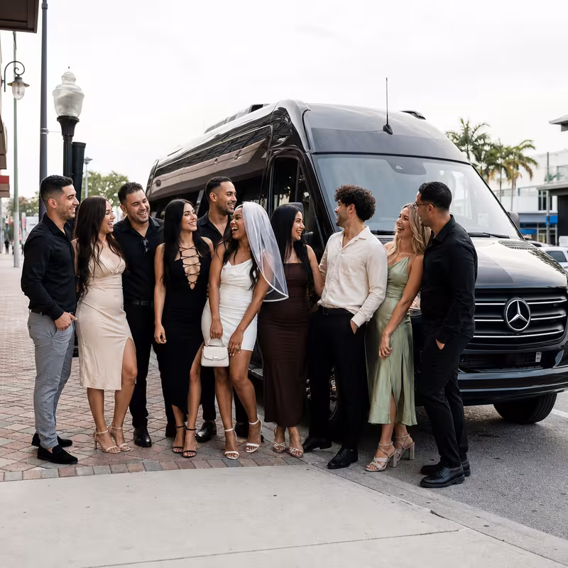 Hialeah Bachelor & Bachelorette Transportation fleet vehicle
