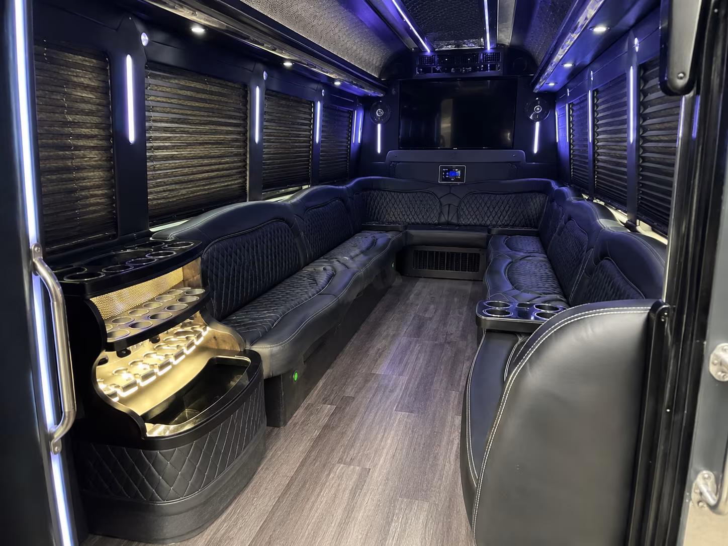 Hialeah Bachelor & Bachelorette Transportation party bus exterior