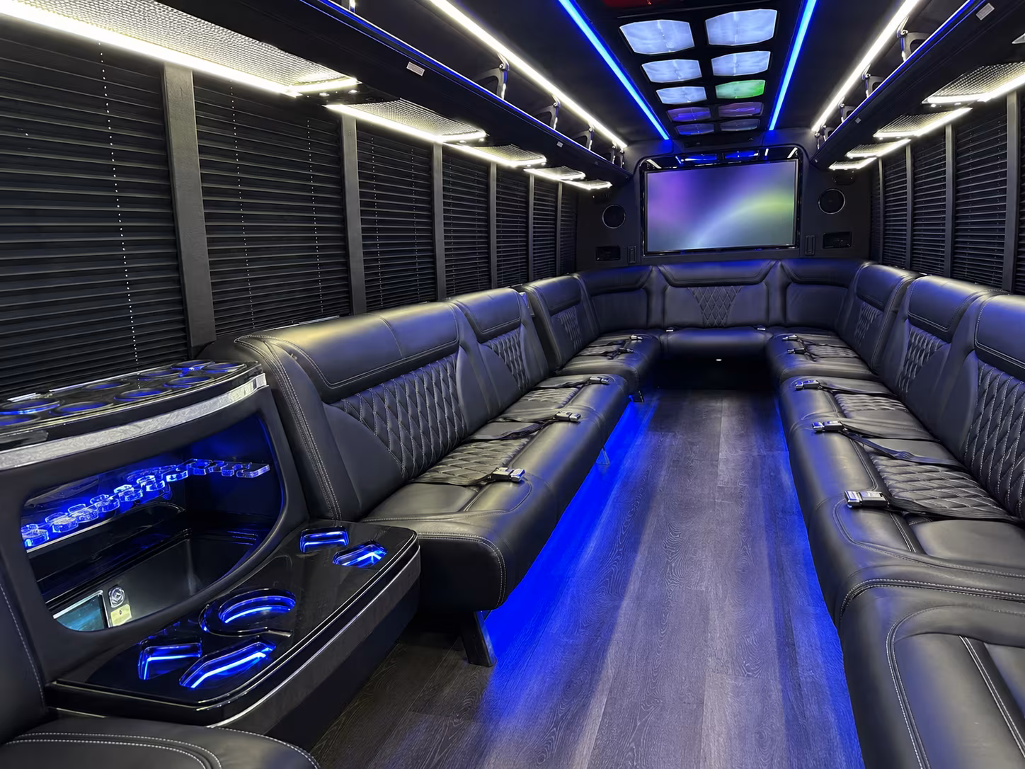 Hialeah Prom & Homecoming Transportation party bus exterior