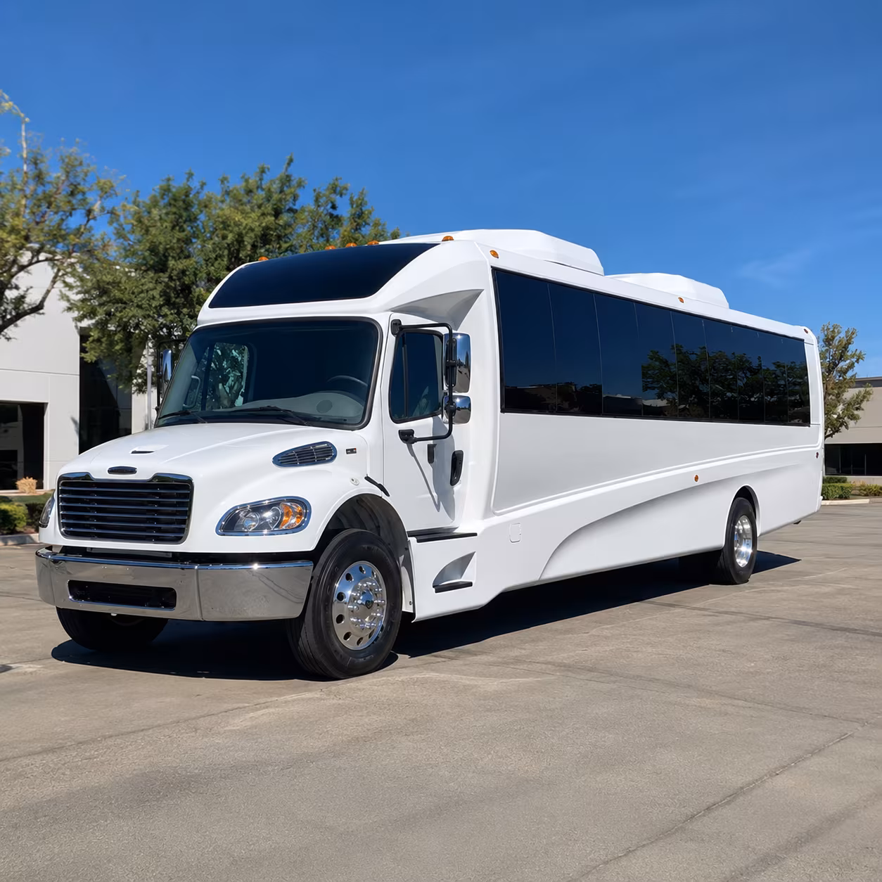 Hialeah School Event Transportation party bus exterior