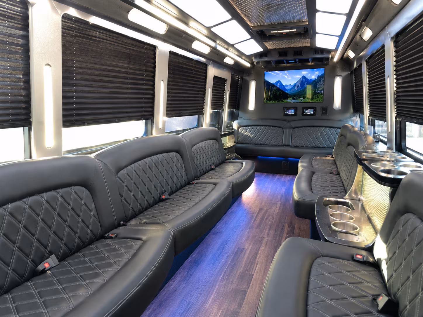 Hialeah Sporting Event Transportation party bus exterior