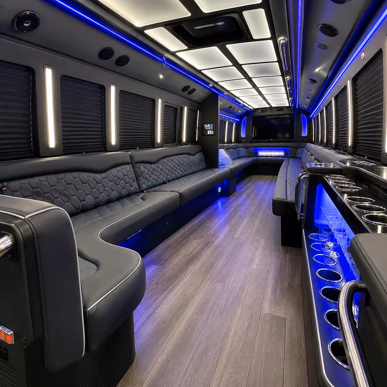 Hialeah Sporting Event Transportation onboard seating