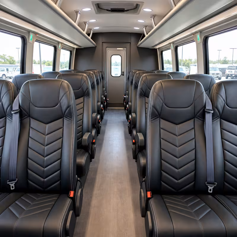 15-35 Passenger Minibus Interior